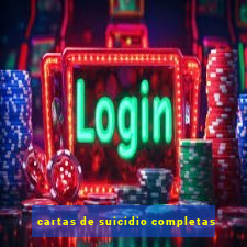 cartas de suicidio completas