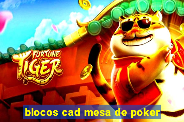 blocos cad mesa de poker