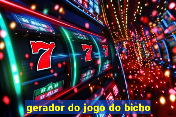 gerador do jogo do bicho