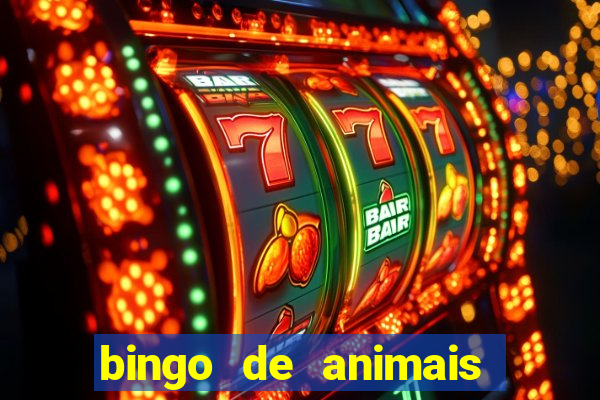 bingo de animais para educa??o infantil