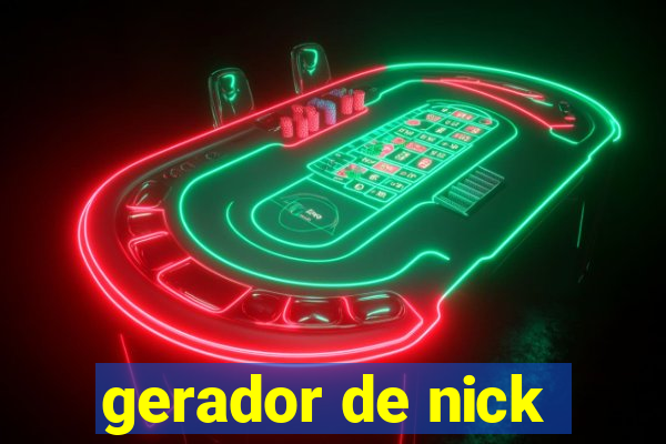 gerador de nick