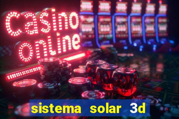 sistema solar 3d em movimento