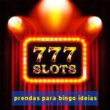 prendas para bingo ideias