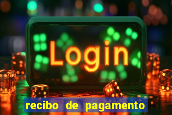 recibo de pagamento modelo word